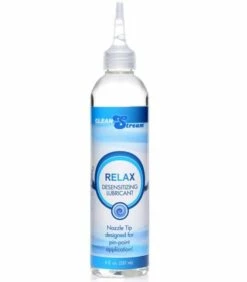 Relax Desensitizing Lube With Applicator Tip -Adult Toy Sales Store 8oz 1