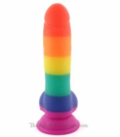 8 Inch Silicone Rainbow Dildo -Adult Toy Sales Store addrain3