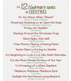 12 Adult Party Games of Christmas -Adult Toy Sales Store agc1