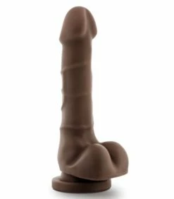 Basic Realistic Dildo with Balls -Adult Toy Sales Store basic chocolate 1