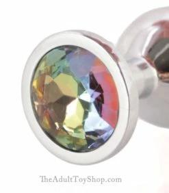 Metal Jewel Butt Plug -Adult Toy Sales Store chromeplug2