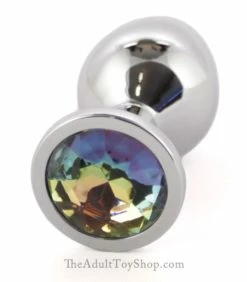 Metal Jewel Butt Plug -Adult Toy Sales Store chromeplug5
