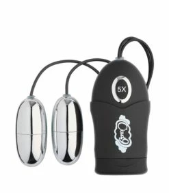 Cloud 9 Double Bullet Vibrator -Adult Toy Sales Store cloud9doublebullet silver 1