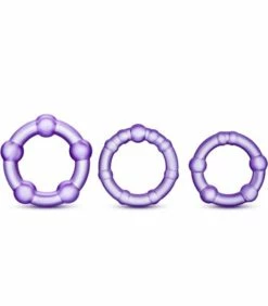 Beaded Cockring Combo -Adult Toy Sales Store combopurple