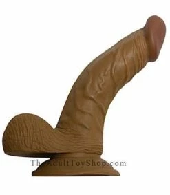 Small Curved Dildo with Suction Cup -Adult Toy Sales Store curved dildo brown 1