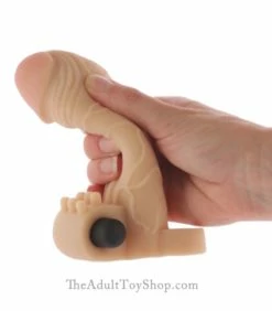 Fanta Flesh Vibrating Penis Extension -Adult Toy Sales Store fantap6