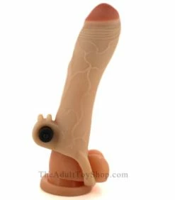 Real Feel Vibrating Penis Sleeve -Adult Toy Sales Store fantaxl1 1