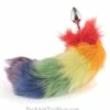 Rainbow Fox Tail Butt Plug