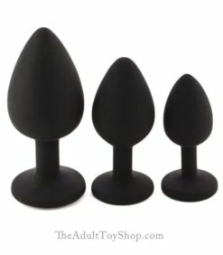 Gem Silicone Butt Plug Set