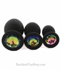 Silicone Jewel Butt Plug -Adult Toy Sales Store gemkit2 1