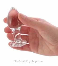 Pink Gem Glass Butt Plug -Adult Toy Sales Store glassgemplug5