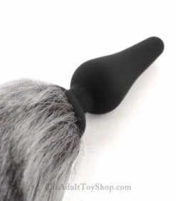 Grey Wolf Tail Butt Plug with Ears -Adult Toy Sales Store greyfox3