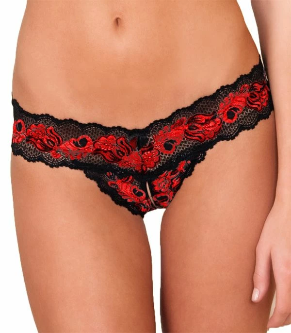 Crotchless Lace Thong 5 Crotchless Lace Thong - Image 5