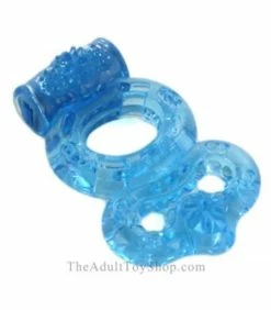 Macho Dual Cock Ring Vibrator -Adult Toy Sales Store mdouble blue 1