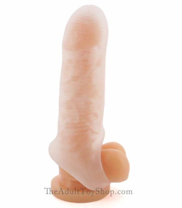 Micro Ribbed Penis Sleeve 2 Micro Ribbed Penis Sleeve - Image 2