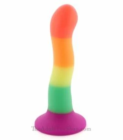 Rainbow Silicone Strap On Dildo -Adult Toy Sales Store rainbow6