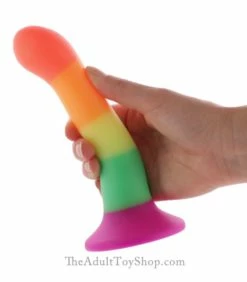 Rainbow Silicone Strap On Dildo -Adult Toy Sales Store rainbow7