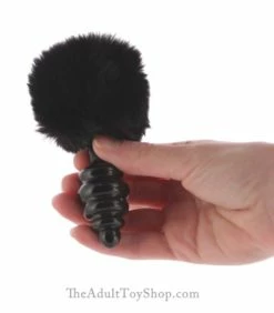 Ribbed Bunny Tail Butt Plug -Adult Toy Sales Store ribbedtail