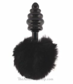 Ribbed Bunny Tail Butt Plug