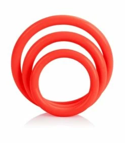 Rubber Band Cock Rings Set -Adult Toy Sales Store rubberringred 1