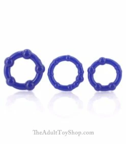 Beaded Stackable Tri Cock Rings -Adult Toy Sales Store stack3