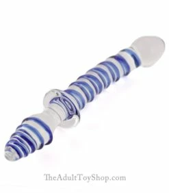 Mr. Swirly Glass Anal Dildo -Adult Toy Sales Store swirlydouble2