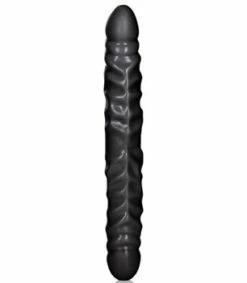 Veined Double Headed Dildo 8 Veined Double Headed Dildo -Adult Toy Sales Store the duos veined black