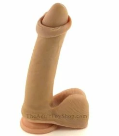 Uncut Dildo With Retractable Foreskin -Adult Toy Sales Store un4