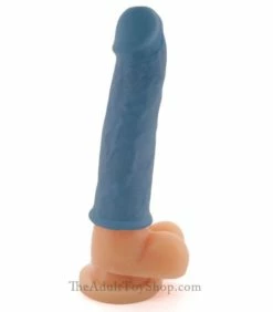 Vibrating Silicone Cock Sleeve -Adult Toy Sales Store vibextblue 1
