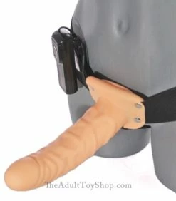 Medium Vibrating Hollow Dildo -Adult Toy Sales Store vibhollmed1