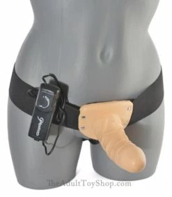 Vibrating Hollow Strap On for Men