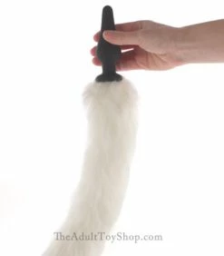 White Fox Tail Butt Plug with Ears -Adult Toy Sales Store whitefox3
